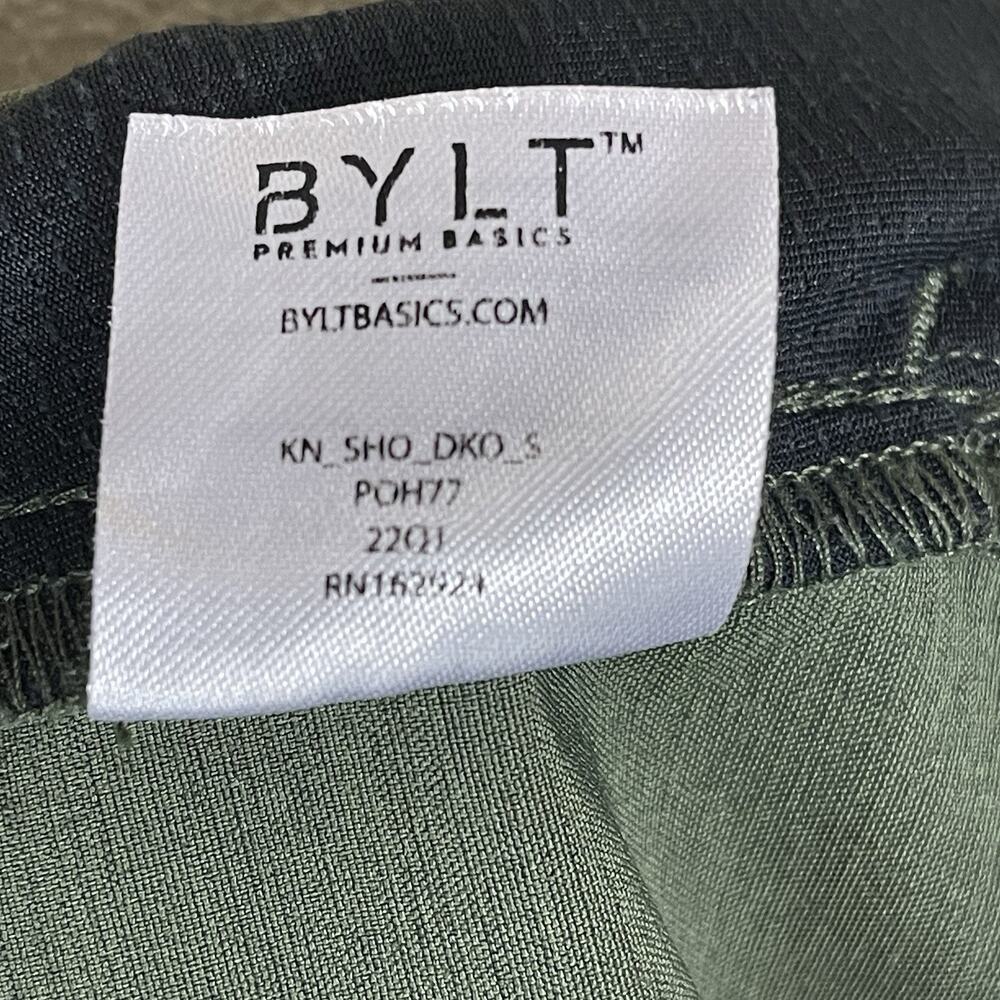 BYLT Basics Short Mens S Green Kinetic Tapered Stretch Wrinkle Resistant 8"‎ - Picture 11 of 13